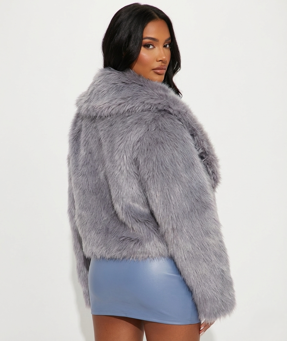 Dove Cloud Fur Coat