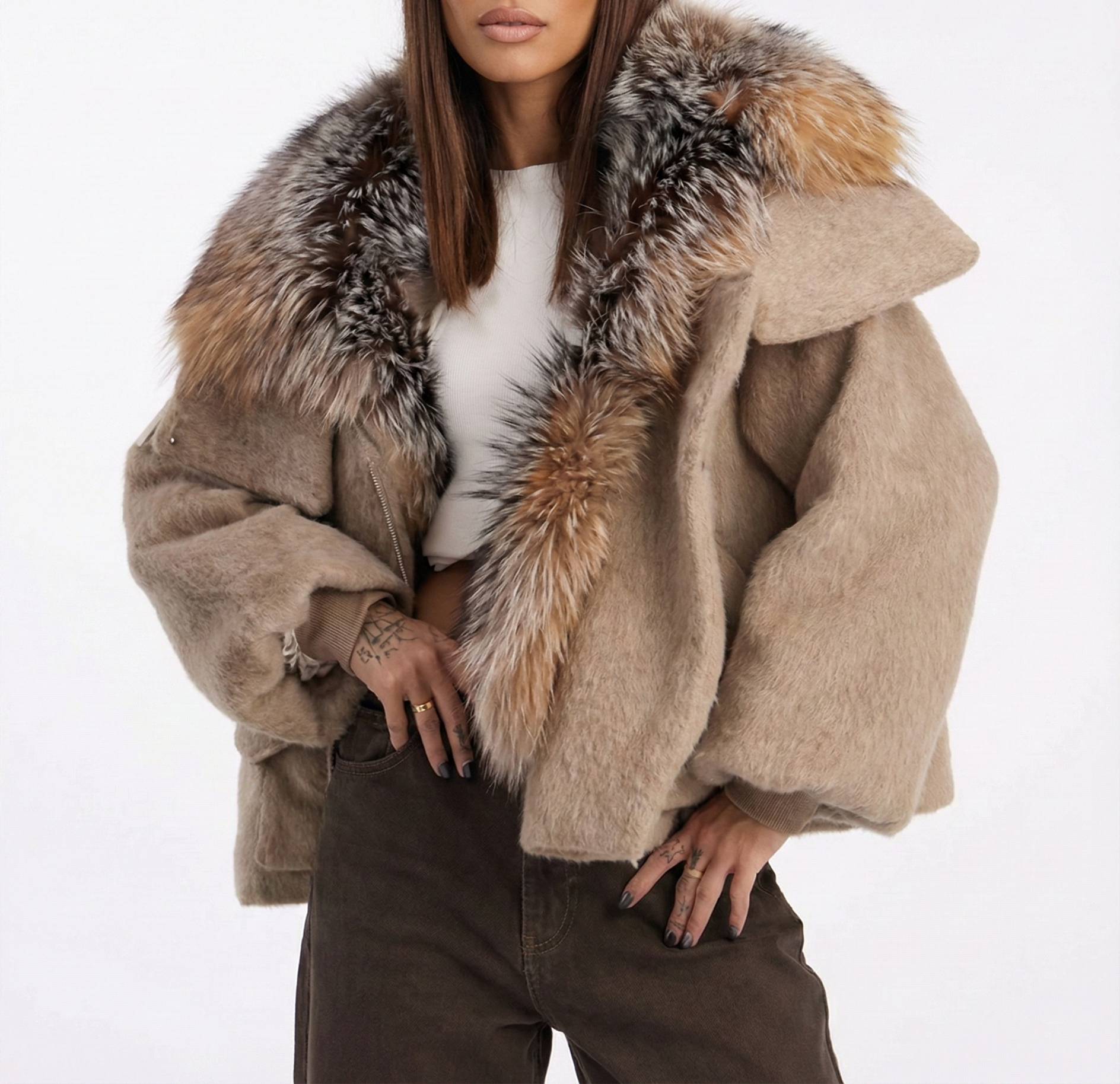 Alpine Fur Collar Jacket
