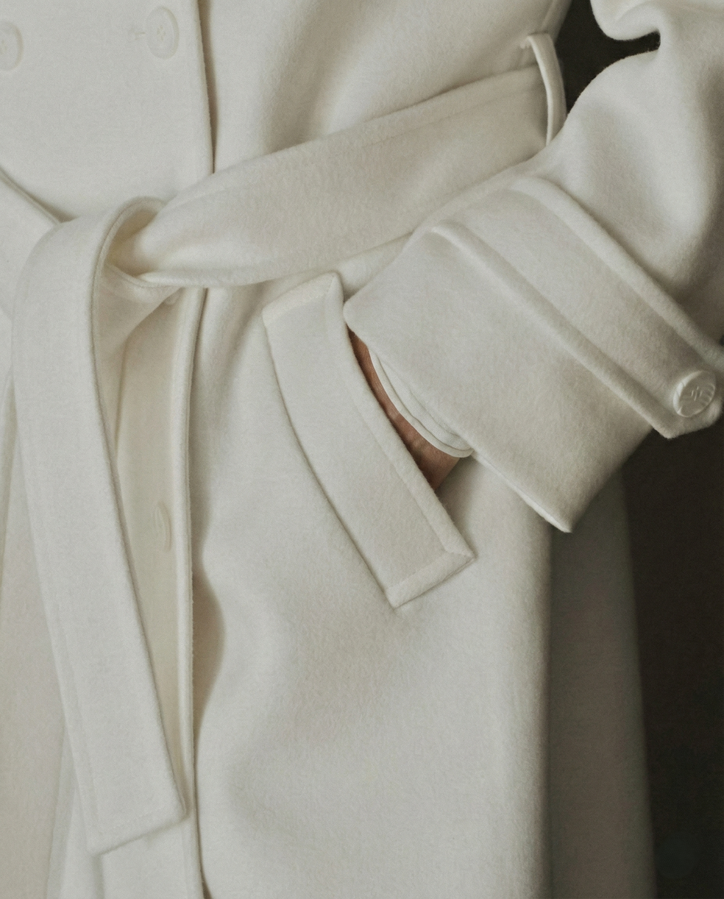 Ivory Empress Wool Coat
