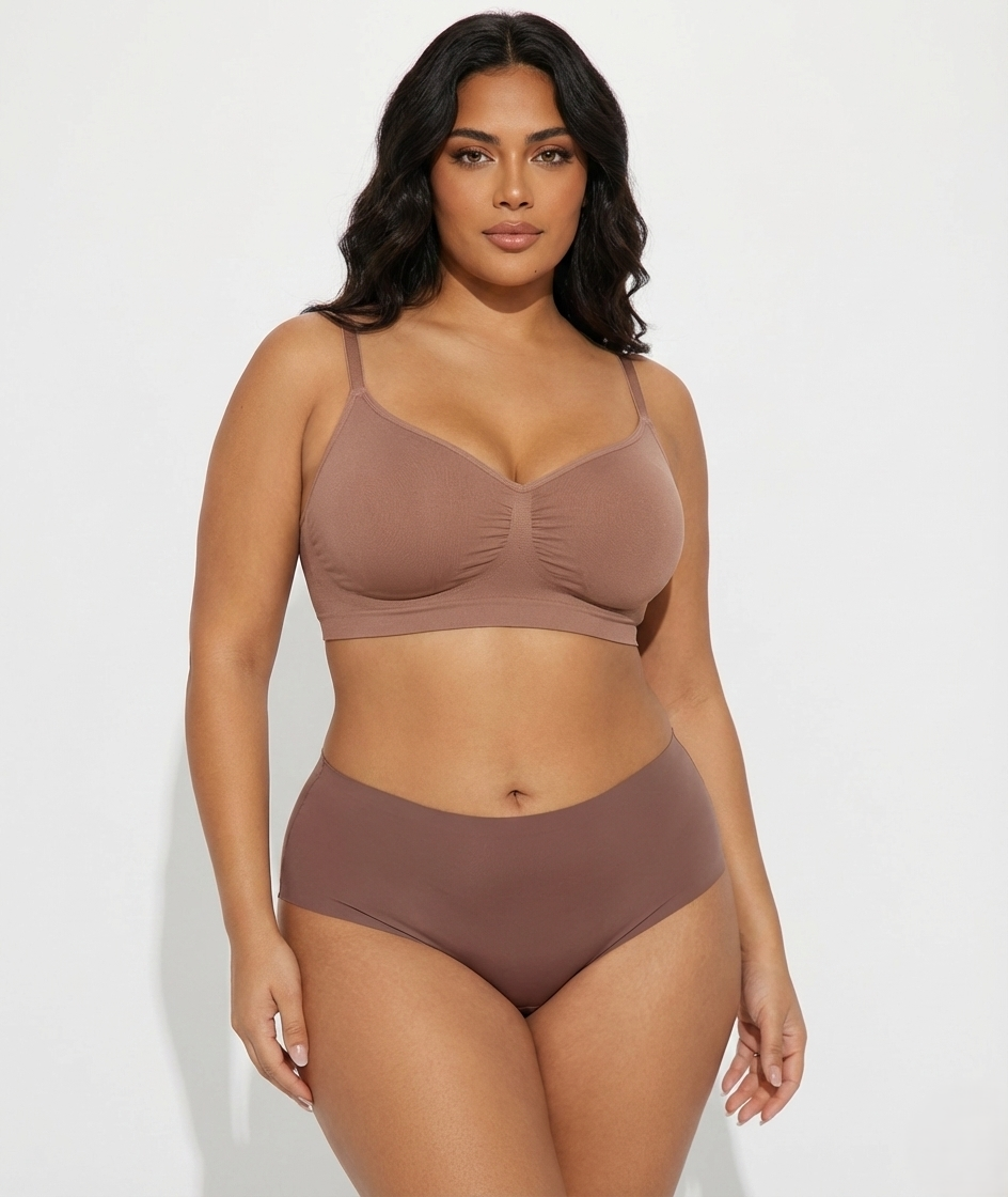 Seamless brief bra