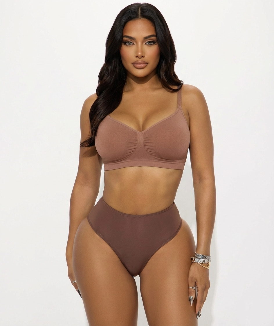 Seamless brief bra