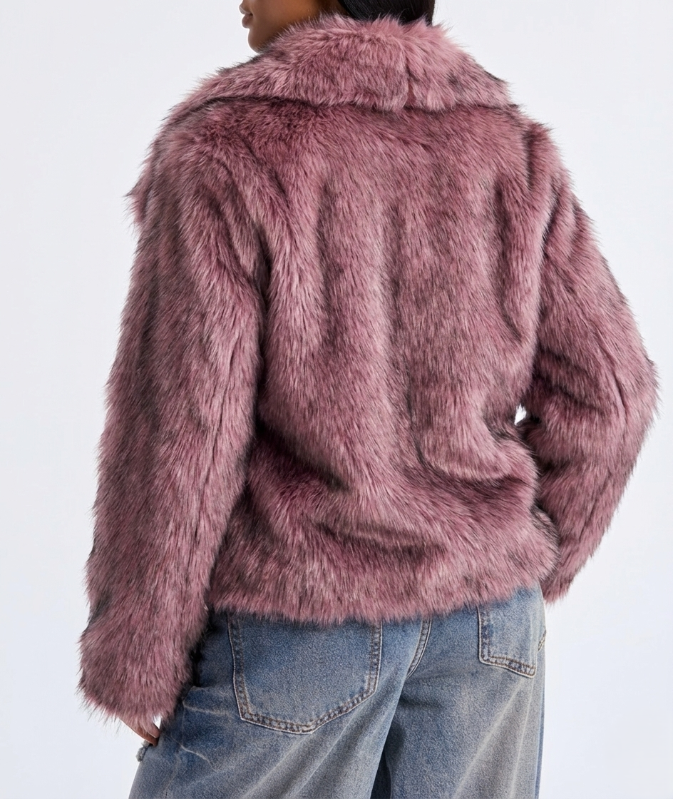 Rose Glamour fur coat