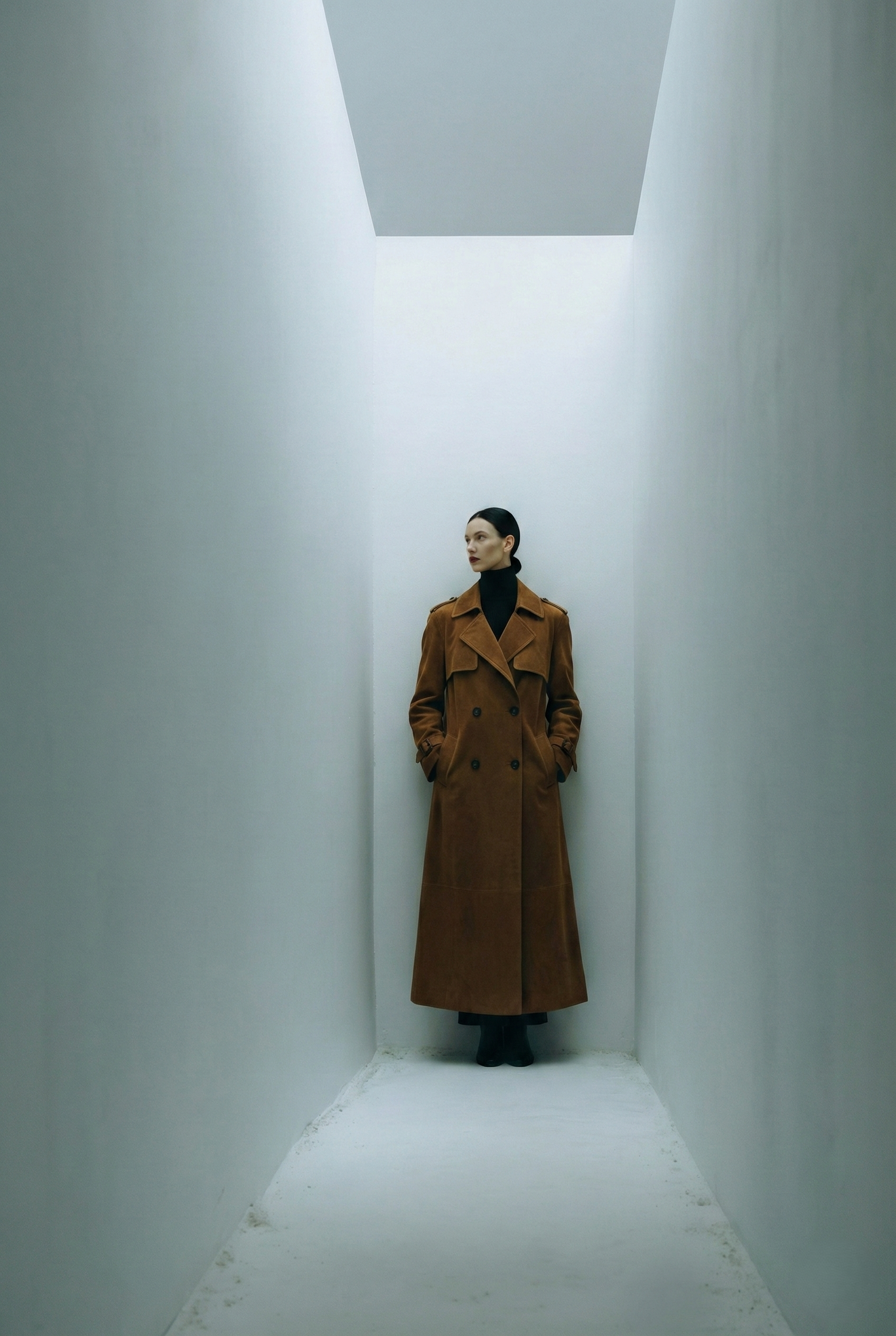 Desert Suede Trench Coat