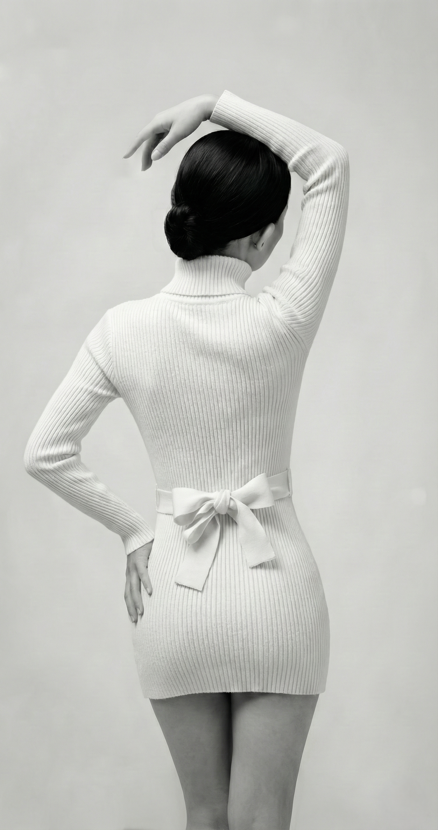 Élise Knit Belted Mini Dress