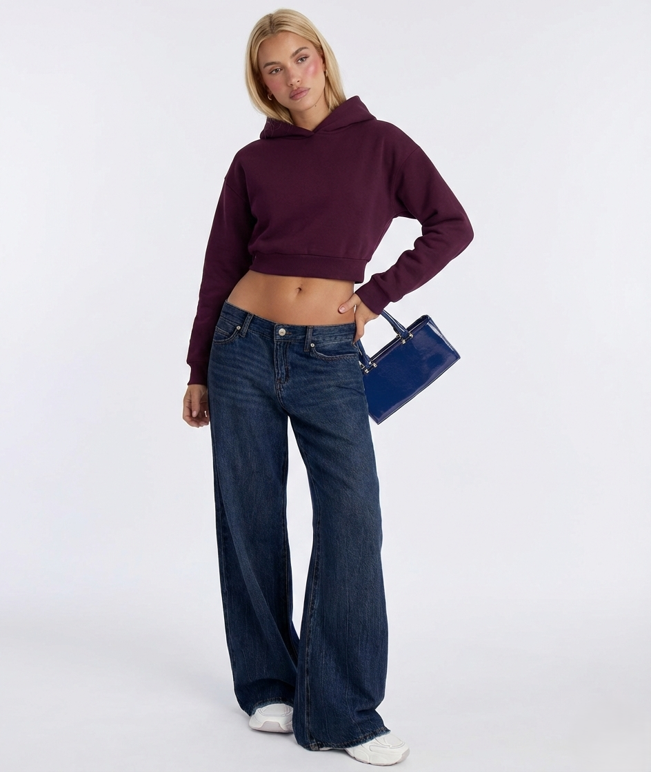 Cloud Cut Crop Hoodie