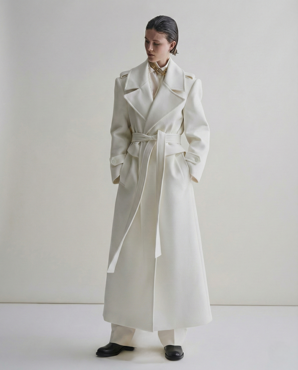 Ivory Empress Wool Coat