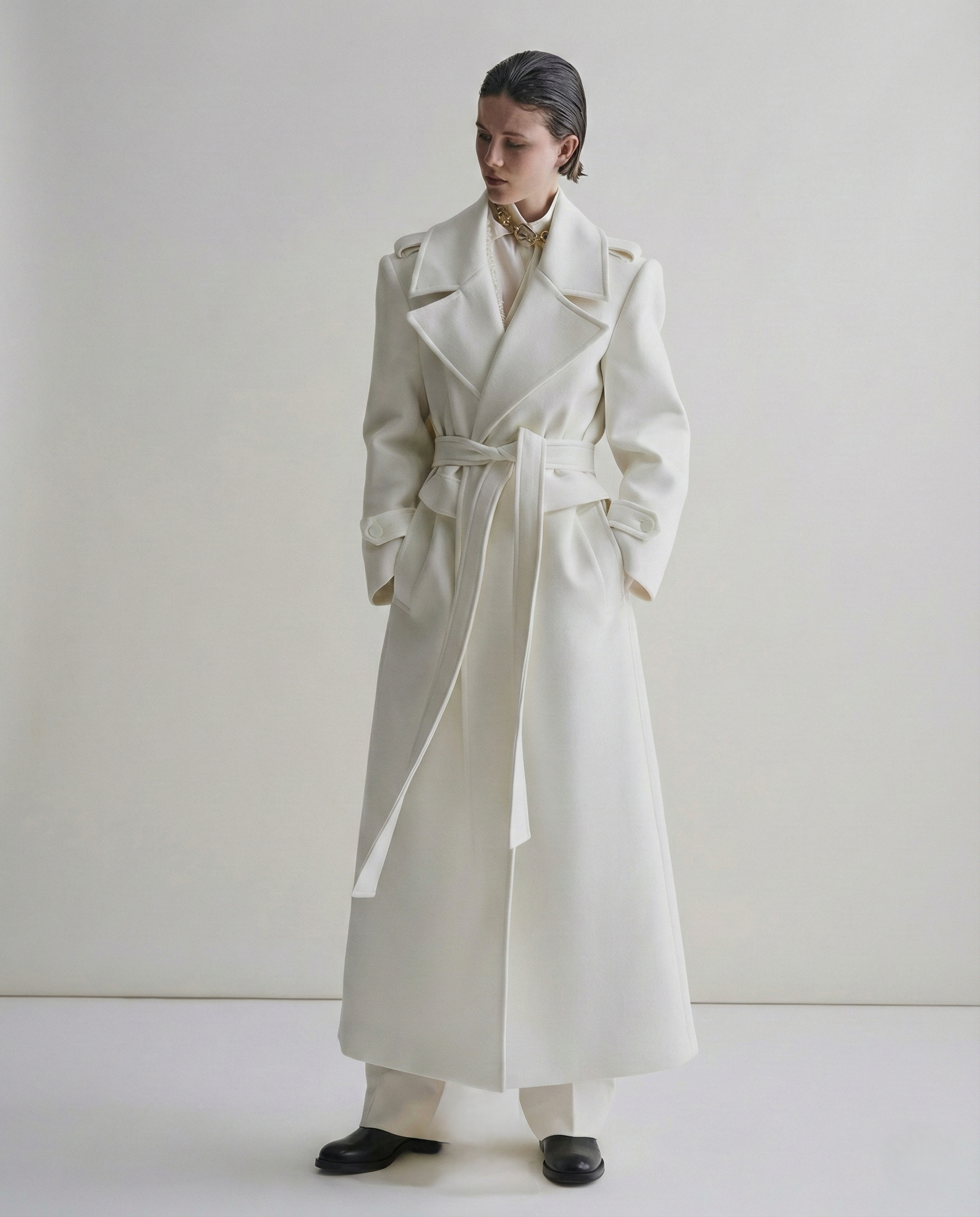 Ivory Empress Wool Coat
