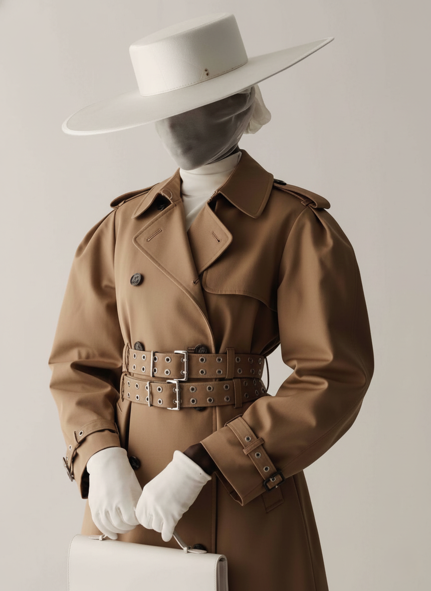 Regal Belted Trench Coat