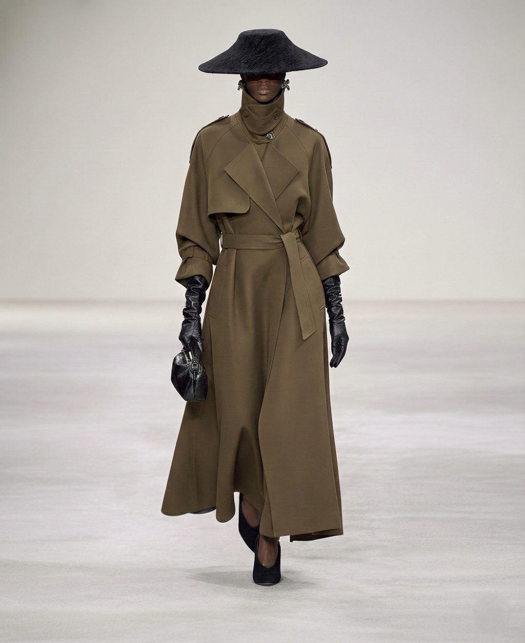 SCULPTED SILENCE TRENCH COAT