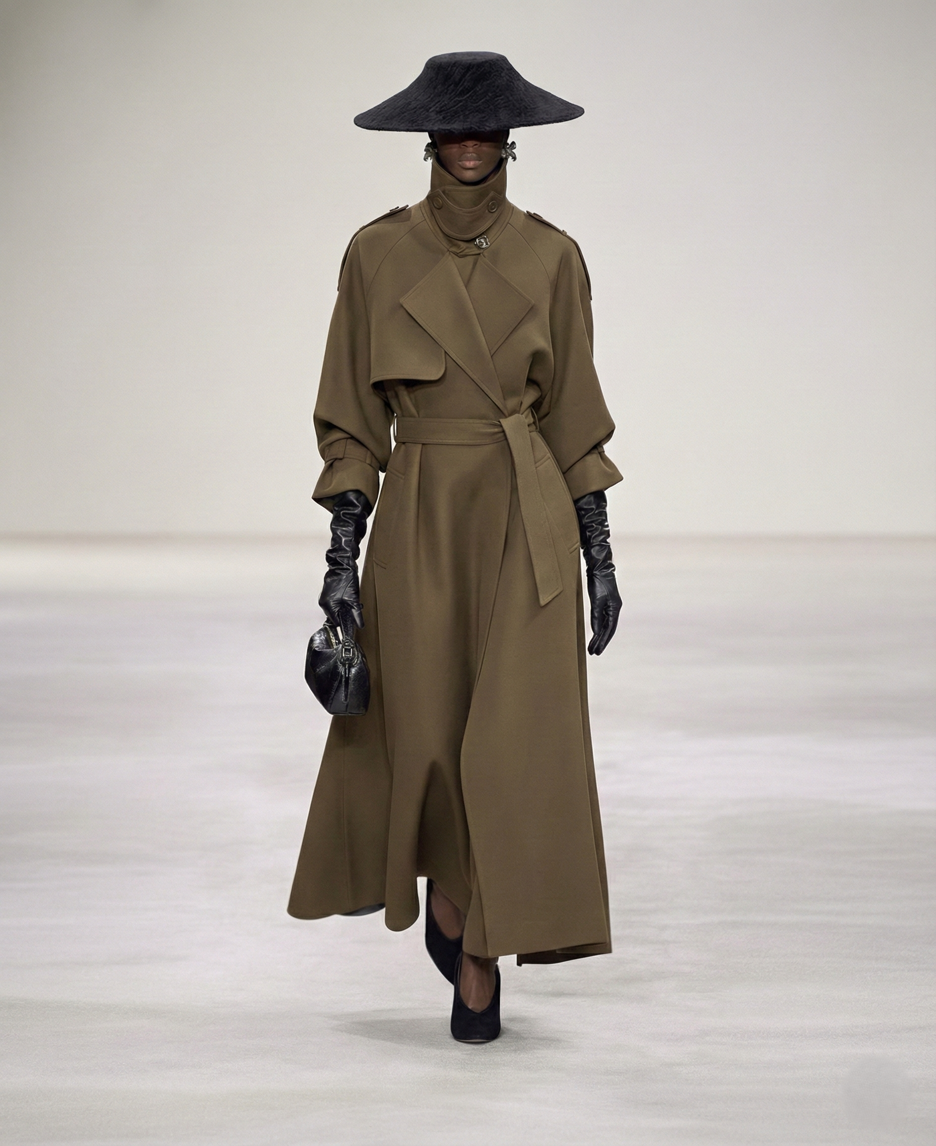 SCULPTED SILENCE TRENCH COAT