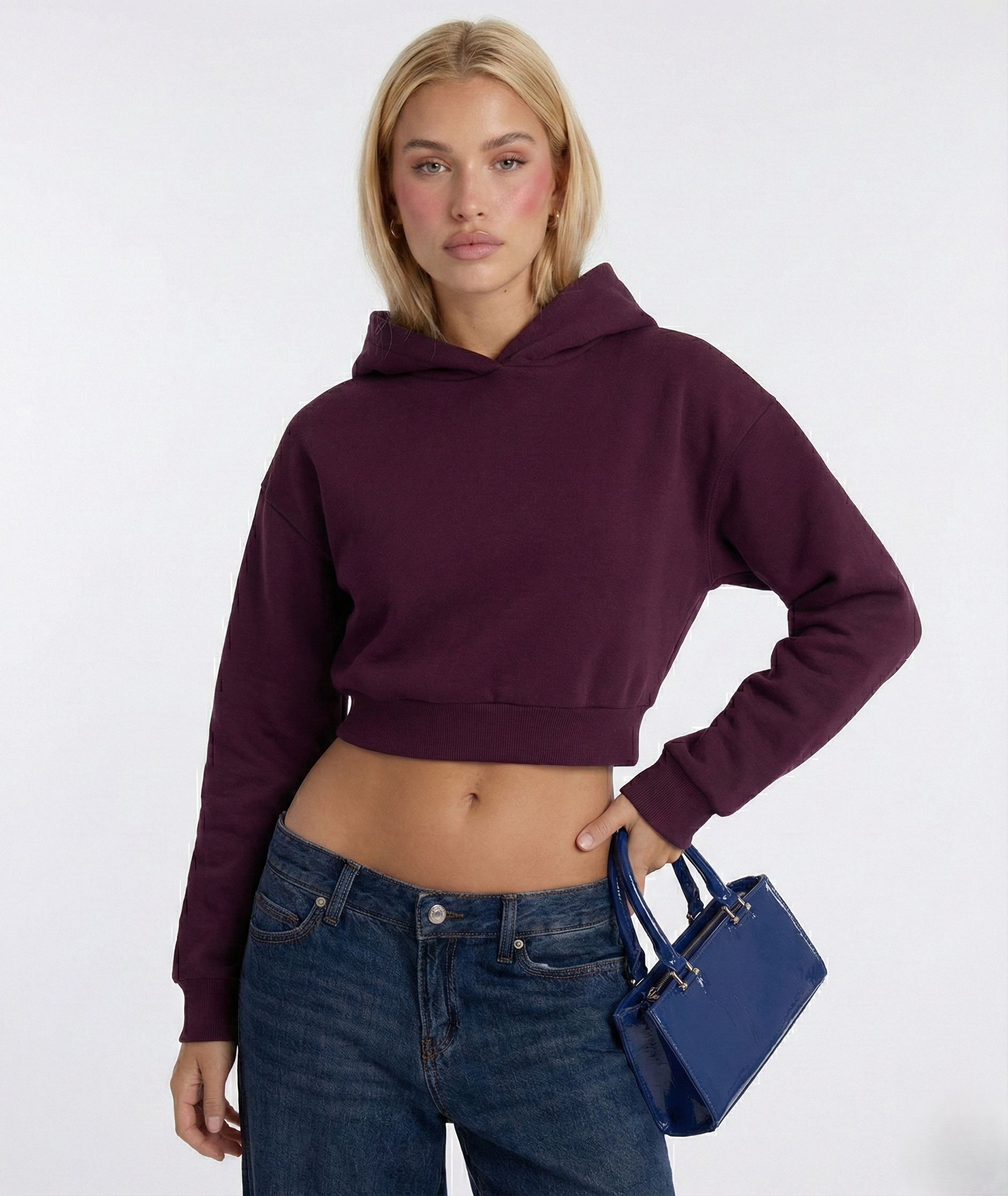 Cloud Cut Crop Hoodie