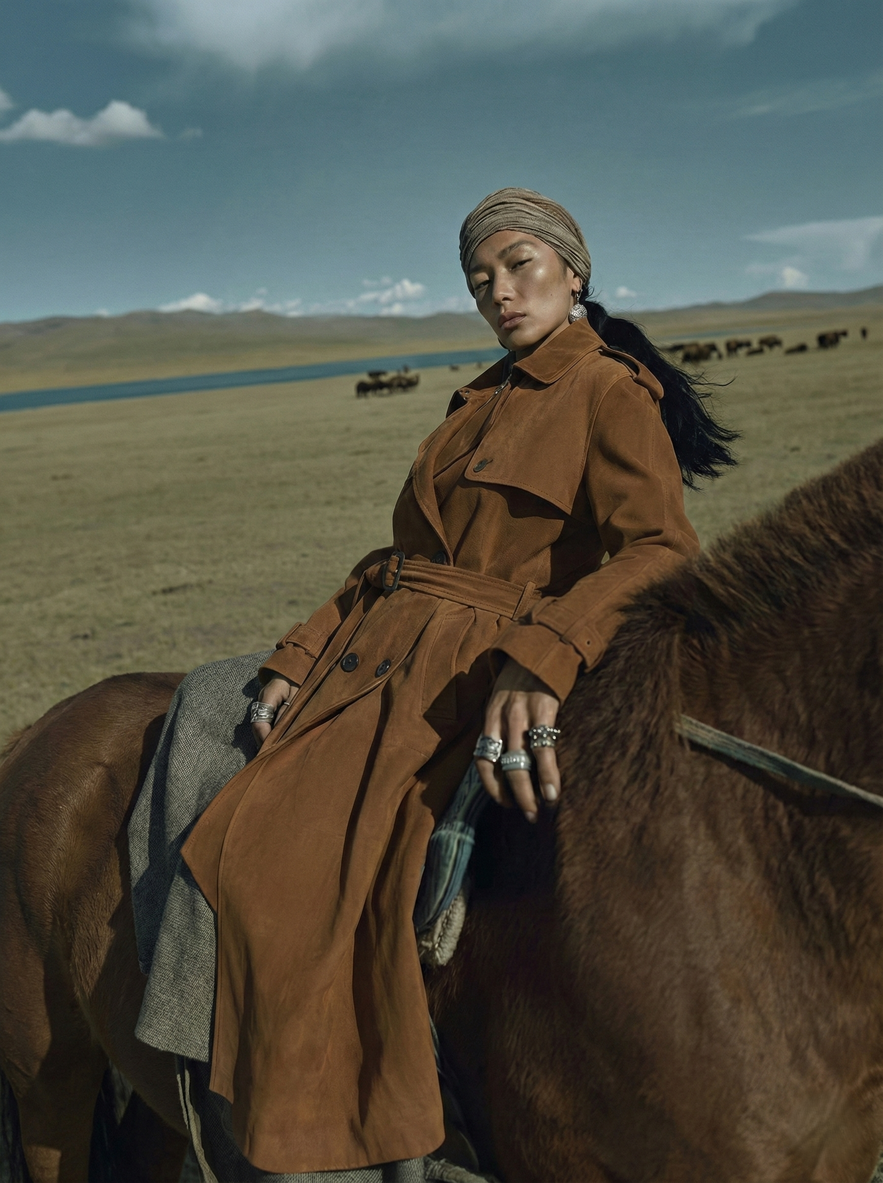 Desert Suede Trench Coat