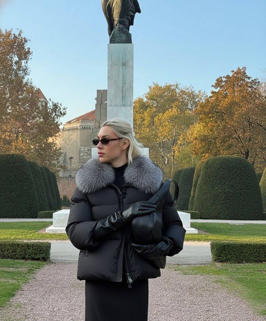 Fox Collar Puffer Jacket