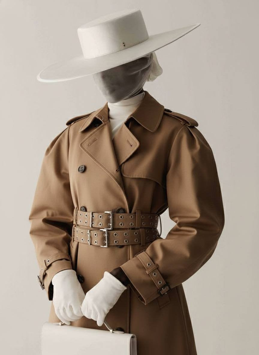 Regal Belted Trench Coat