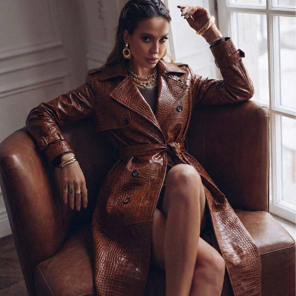 VEIRA Signature Gloss Trench Coat