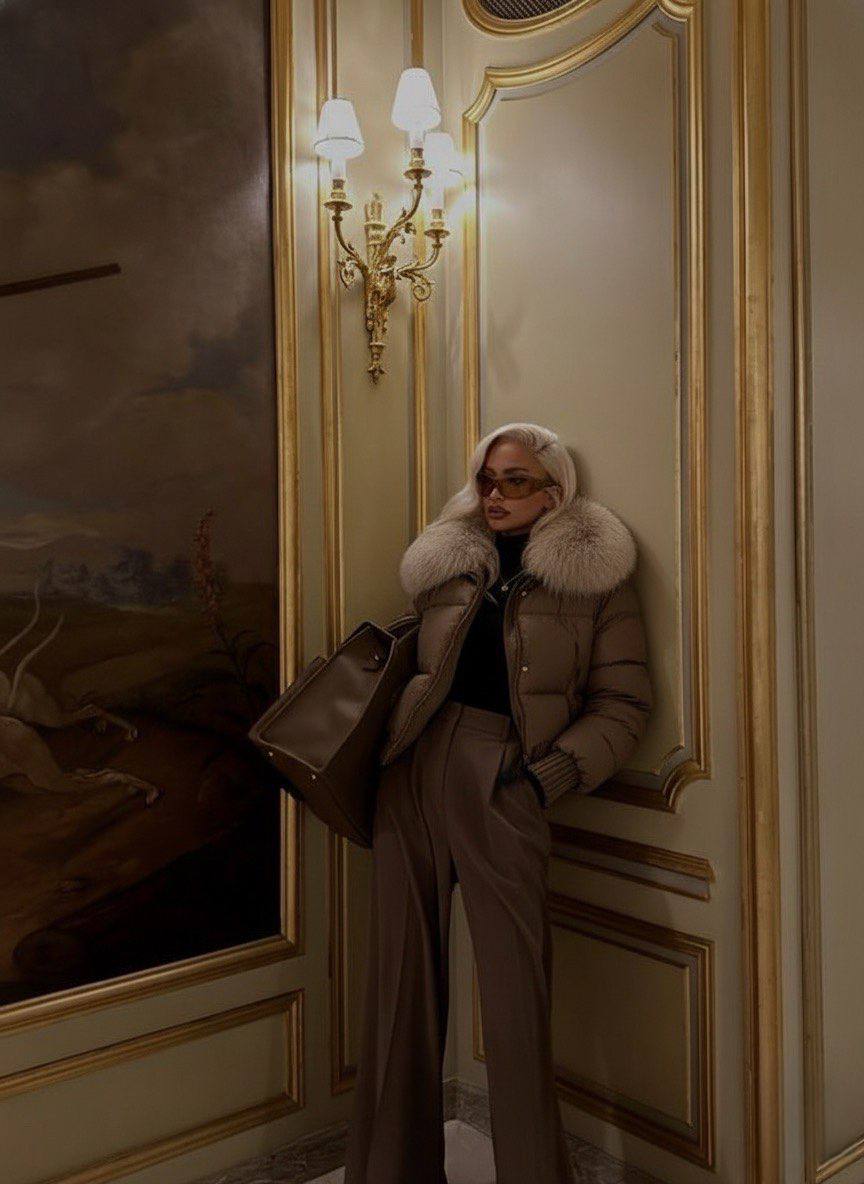 Fox Collar Puffer Jacket