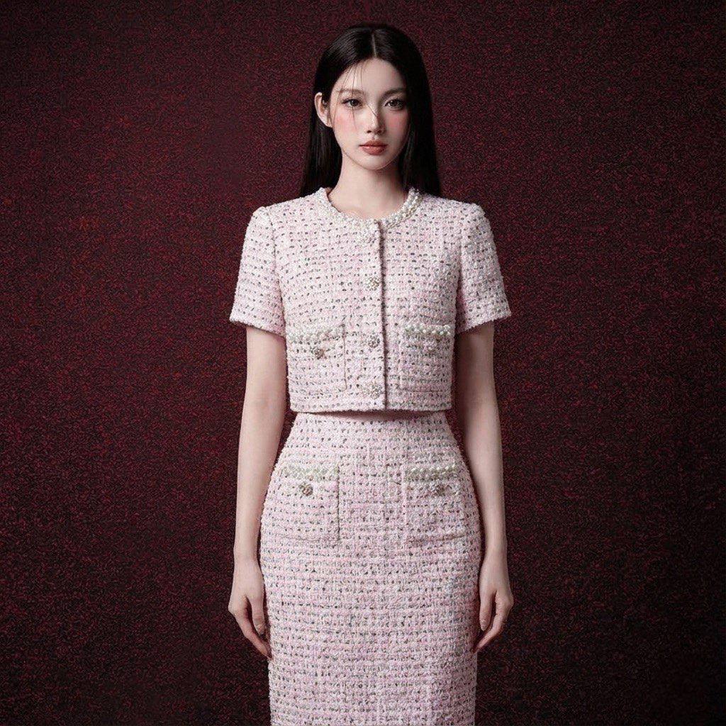 Classic Pink Tweed